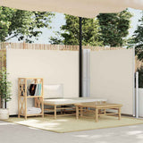 Retractable Side Awning Cream 140x600 cm