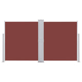 Retractable Side Awning Brown 140x600 cm
