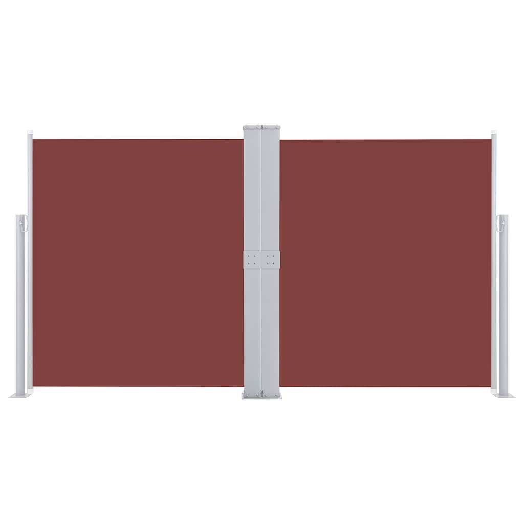 Retractable Side Awning Brown 140x600 cm