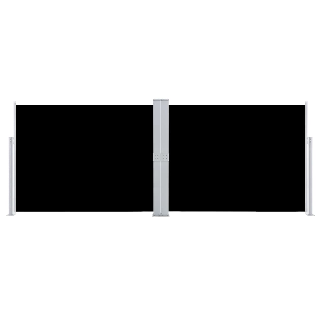 Retractable Side Awning Black 140x1000 cm