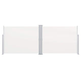Retractable Side Awning Cream 140x1000 cm - Side View