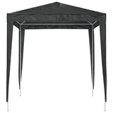 Professional Party Tent 2x2 m Anthracite - Top-Down View