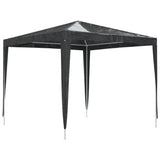 Professional Party Tent 2.5x2.5 m Anthracite 90 g/m² - Front View