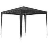 Professional Party Tent 2.5x2.5 m Anthracite 90 g/m² - 45-Degree Angle