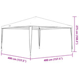 Professional Party Tent 4x4 m Anthracite 90 g/m² - Low Angle