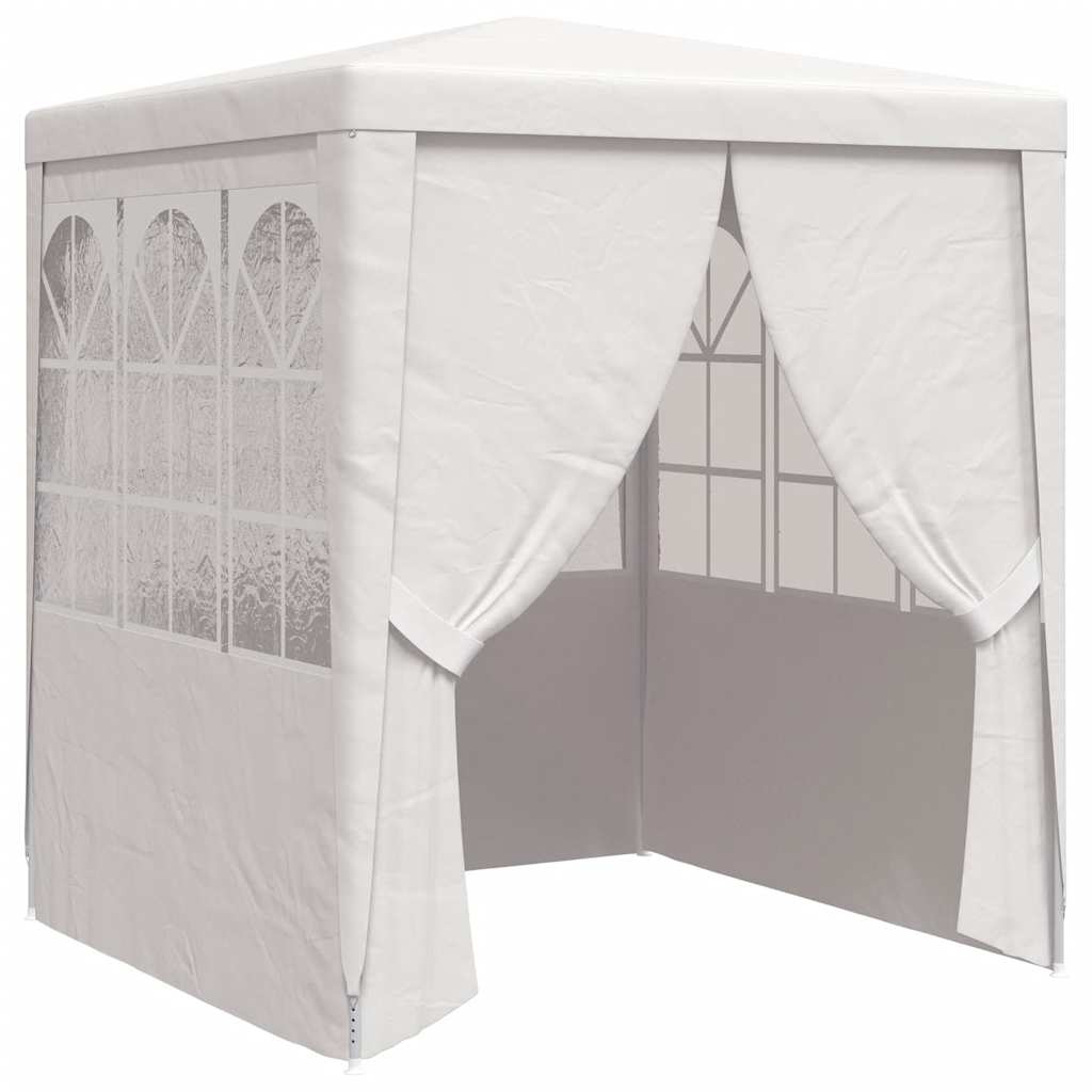 Professional Party Tent with Side Walls 2x2 m White 90 g/m?
