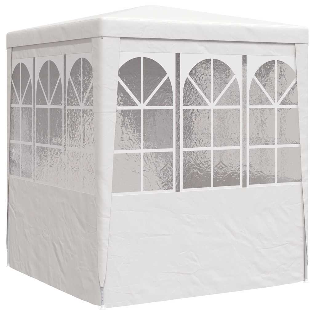 Professional Party Tent with Side Walls 2x2 m White 90 g/m?