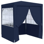 Professional Party Tent with Side Walls 2x2 m Blue 90 g/m?