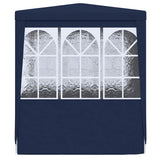 Professional Party Tent with Side Walls 2x2 m Blue 90 g/m?