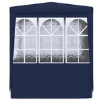 Professional Party Tent with Side Walls 2x2 m Blue 90 g/m?
