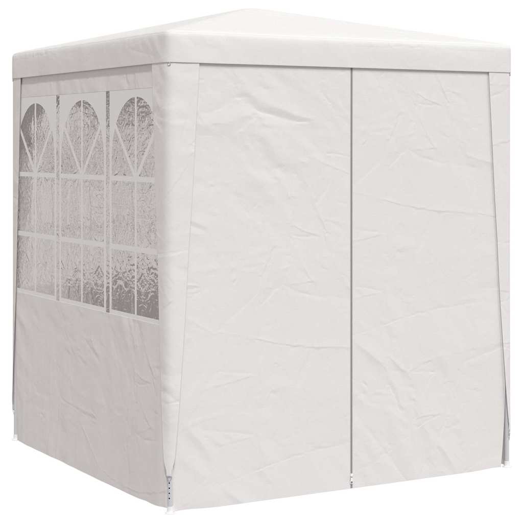 Professional Party Tent with Side Walls 2.5x2.5 m White 90 g/m?