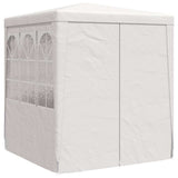 Professional Party Tent with Side Walls 2.5x2.5 m White 90 g/m?
