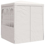 Professional Party Tent with Side Walls 2.5x2.5 m White 90 g/m?