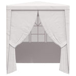 Professional Party Tent with Side Walls 2.5x2.5 m White 90 g/m?