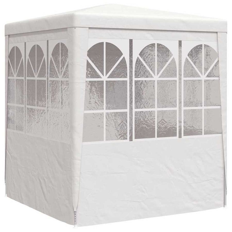Professional Party Tent with Side Walls 2.5x2.5 m White 90 g/m?