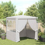 Professional Party Tent with Side Walls 2.5x2.5 m White 90 g/m?