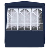 Professional Party Tent with Side Walls 2.5x2.5 m Blue 90 g/m?