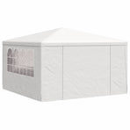 Professional Party Tent with Side Walls 4x4 m White 90 g/m?