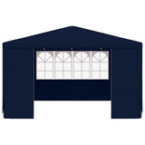 Professional Party Tent with Side Walls 4x4 m Blue 90 g/m?