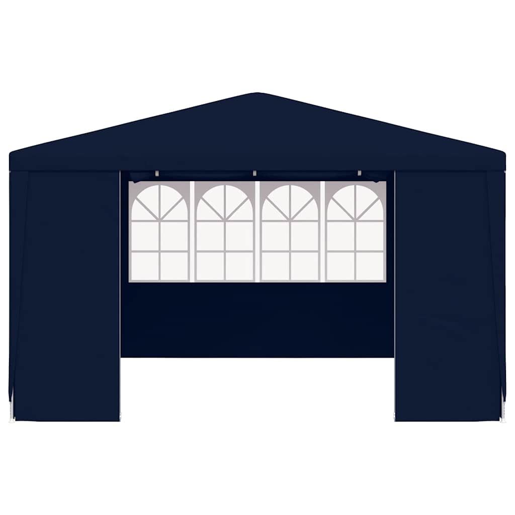 Professional Party Tent with Side Walls 4x4 m Blue 90 g/m²