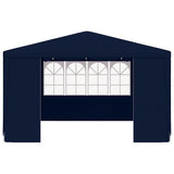 Professional Party Tent with Side Walls 4x4 m Blue 90 g/m² - Top-Down View
