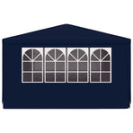 Professional Party Tent with Side Walls 4x4 m Blue 90 g/m?
