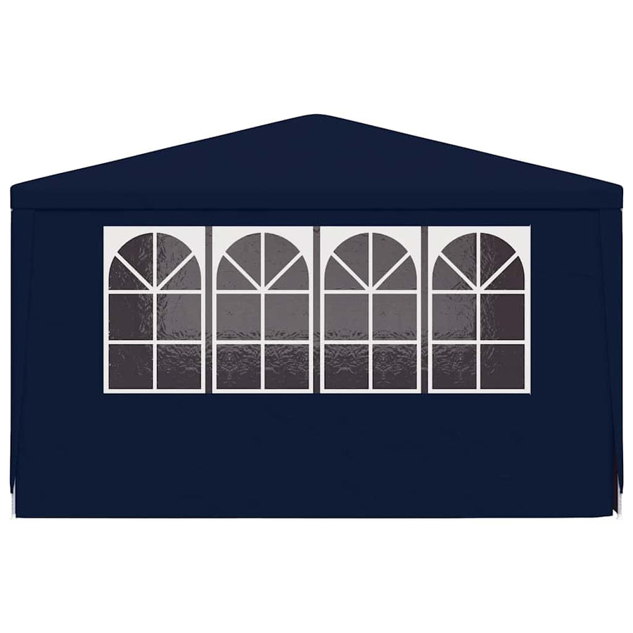 Professional Party Tent with Side Walls 4x4 m Blue 90 g/m?