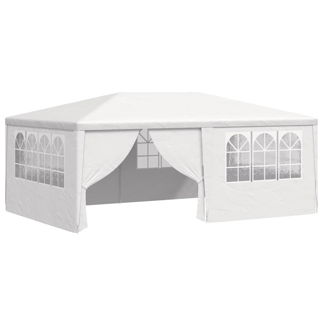 Professional Party Tent with Side Walls 4x6 m White 90 g/m²