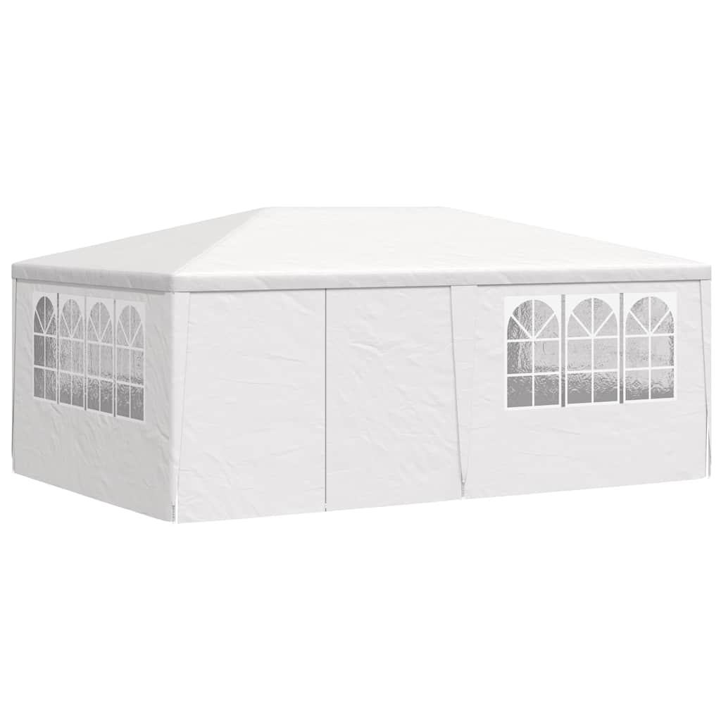 Professional Party Tent with Side Walls 4x6 m White 90 g/m²