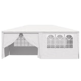 Professional Party Tent with Side Walls 4x6 m White 90 g/m² - Top-Down View