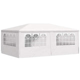 Professional Party Tent with Side Walls 4x6 m White 90 g/m?