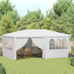 Professional Party Tent with Side Walls 4x6 m White 90 g/m?