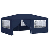 Professional Party Tent with Side Walls 4x6 m Blue 90 g/m² - Front View