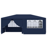 Professional Party Tent with Side Walls 4x6 m Blue 90 g/m² - Top-Down View