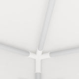 Professional Party Tent with Side Walls 4x9 m White 90 g/m² - Close-Up Angle