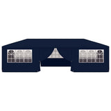 Professional Party Tent with Side Walls 4x9 m Blue 90 g/m?