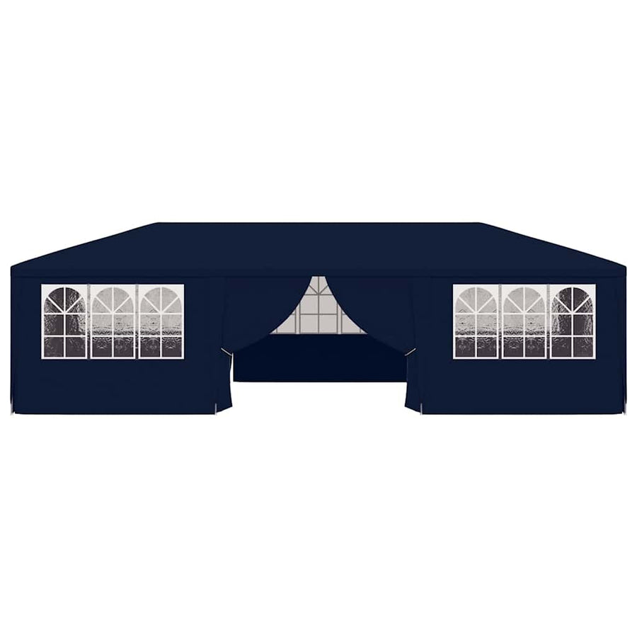 Professional Party Tent with Side Walls 4x9 m Blue 90 g/m?