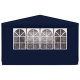 Professional Party Tent with Side Walls 4x9 m Blue 90 g/m?
