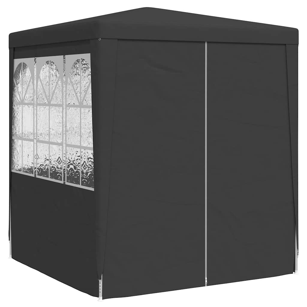 Professional Party Tent with Side Walls 2x2 m Anthracite 90 g/m?
