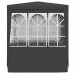 Professional Party Tent with Side Walls 2x2m Anthracite 90 g/m²