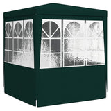 Professional Party Tent with Side Walls 2x2 m Green 90 g/m?