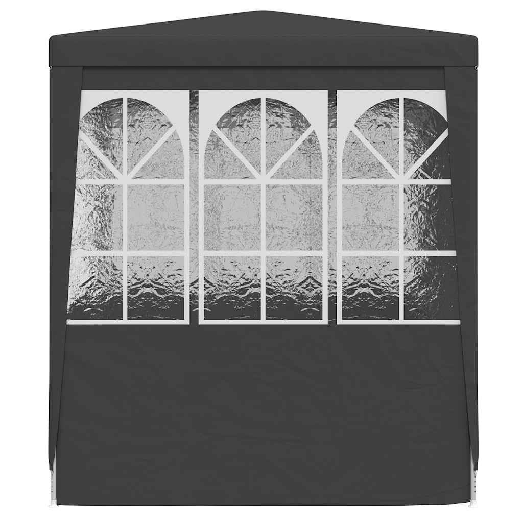 Professional Party Tent with Side Walls 2.5x2.5 m Anthracite 90 g/m?