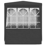 Professional Party Tent with Side Walls 2.5x2.5 m Anthracite 90 g/m?