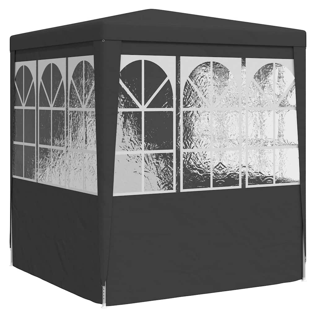 Professional Party Tent with Side Walls 2.5x2.5 m Anthracite 90 g/m?