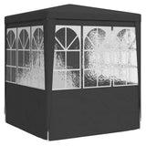 Professional Party Tent with Side Walls 2.5x2.5 m Anthracite 90 g/m?