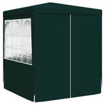 Professional Party Tent with Side Walls 2.5x2.5 m Green 90 g/m?