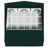 Professional Party Tent with Side Walls 2.5x2.5 m Green 90 g/m?