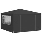 Professional Party Tent with Side Walls 4x4m Anthracite 90 g/m²