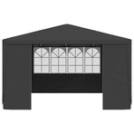 Professional Party Tent with Side Walls 4x4m Anthracite 90 g/m²