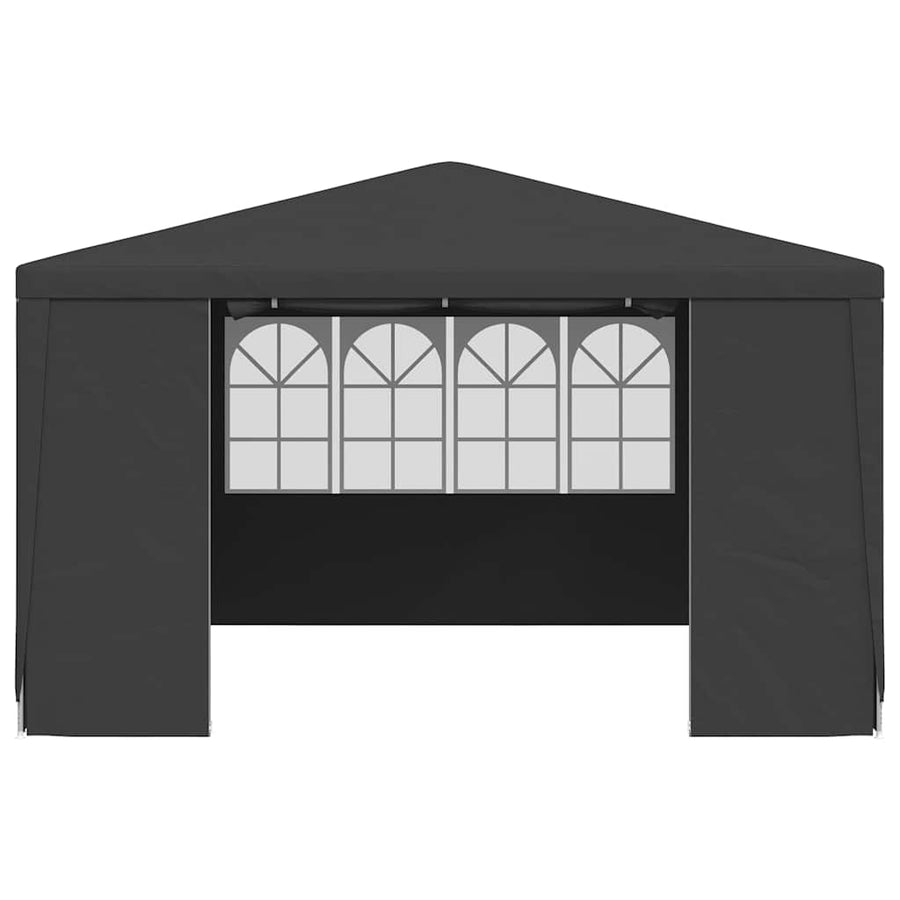 Professional Party Tent with Side Walls 4x4m Anthracite 90 g/m²